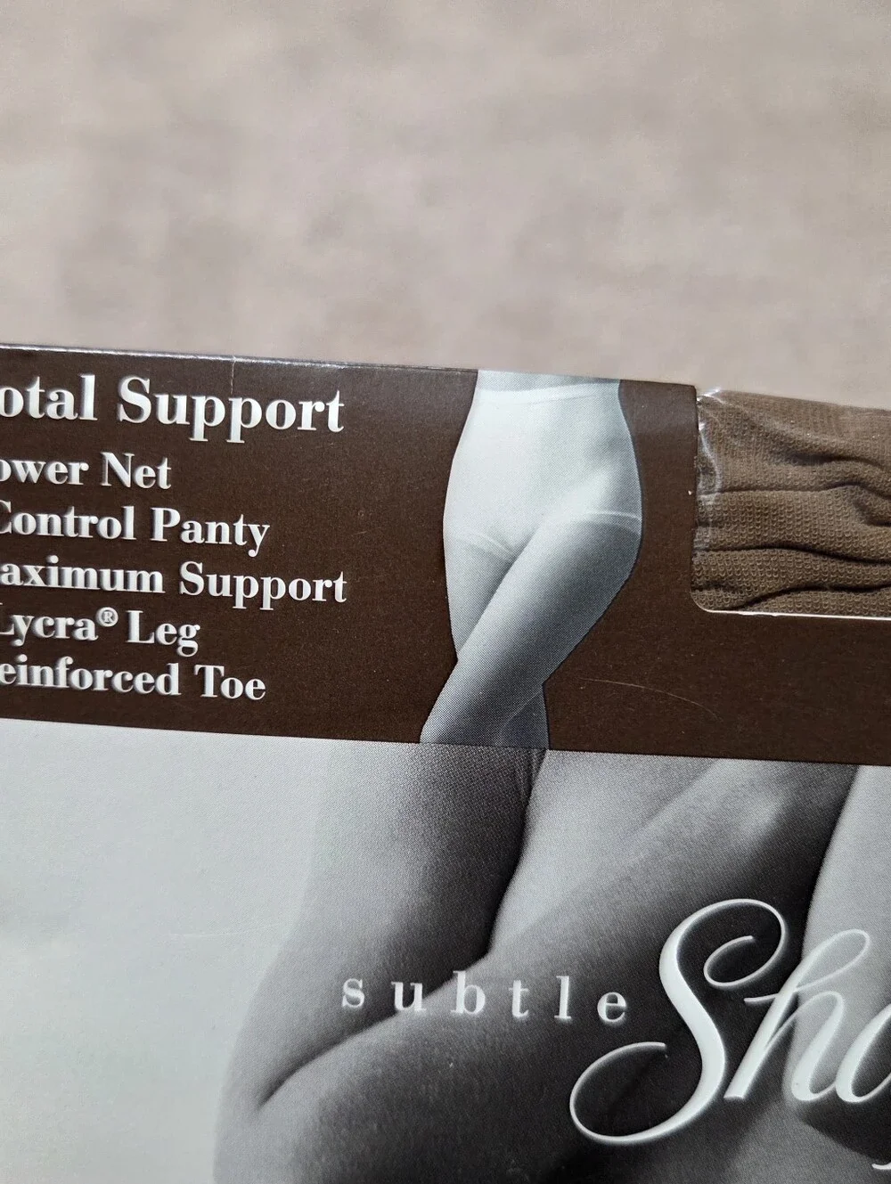 Vintage Subtle Shapers Suntan Short 121 Control Panty Lycra Leg Pantihose